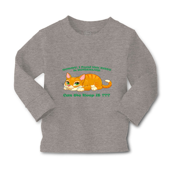 Baby Clothes Found Kitty in Wonderland Can We Keep It Cat Lover Kitty Cotton - Cute Rascals