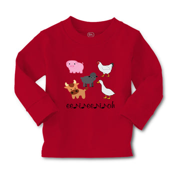 Baby Clothes Barnyard Animals Ee Ii Oh Music Farm Boy & Girl Clothes Cotton