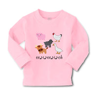 Baby Clothes Barnyard Animals Ee Ii Oh Music Farm Boy & Girl Clothes Cotton - Cute Rascals