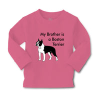 Baby Clothes My Brother Is A Boston Terrier Dog Lover Pet Style C Cotton - Cute Rascals