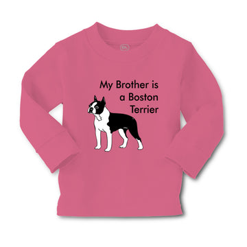 Baby Clothes My Brother Is A Boston Terrier Dog Lover Pet Style C Cotton