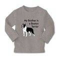 Baby Clothes My Brother Is A Boston Terrier Dog Lover Pet Style C Cotton