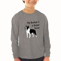 Baby Clothes My Brother Is A Boston Terrier Dog Lover Pet Style C Cotton - Cute Rascals