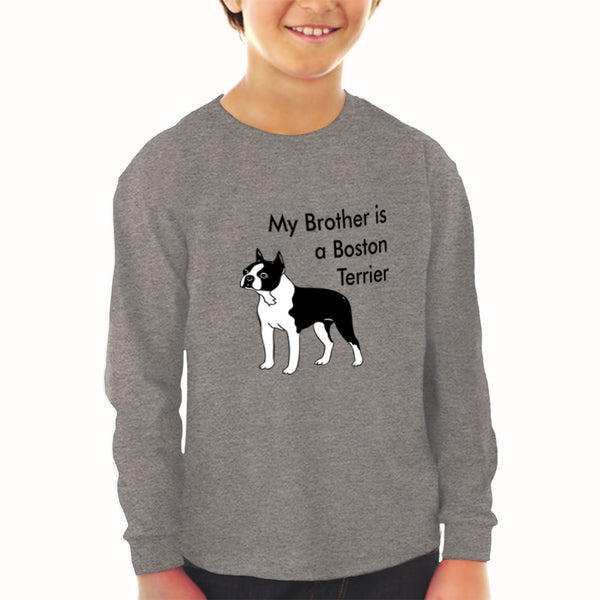 Baby Clothes My Brother Is A Boston Terrier Dog Lover Pet Style C Cotton - Cute Rascals