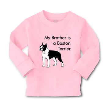 Baby Clothes My Brother Is A Boston Terrier Dog Lover Pet Style C Cotton