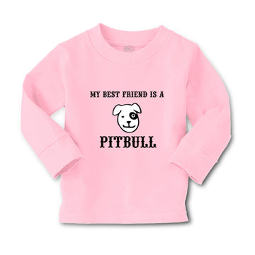 Baby Clothes My Best Friend Is A Pitbull Dog Lover Pet Boy & Girl Clothes Cotton