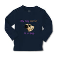 Baby Clothes My Big Sister Is Pug Dog Lover Pet Boy & Girl Clothes Cotton