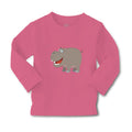 Baby Clothes Hippopotamus Smiling Style A Safari Boy & Girl Clothes Cotton