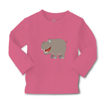 Baby Clothes Hippopotamus Smiling Style A Safari Boy & Girl Clothes Cotton