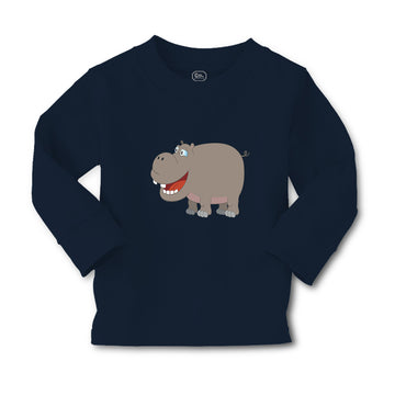 Baby Clothes Hippopotamus Smiling Style A Safari Boy & Girl Clothes Cotton
