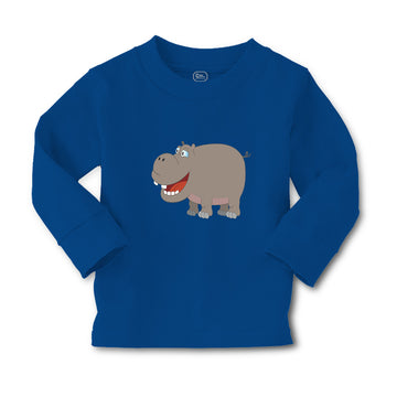 Baby Clothes Hippopotamus Smiling Style A Safari Boy & Girl Clothes Cotton