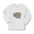 Baby Clothes Hippopotamus Smiling Style A Safari Boy & Girl Clothes Cotton