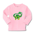 Baby Clothes Dinosaur Trying to Reach His Tail Dinosaurs Dino Trex Cotton
