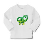 Baby Clothes Dinosaur Trying to Reach His Tail Dinosaurs Dino Trex Cotton - Cute Rascals