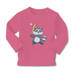 Baby Clothes Raccoon Baseball Player Funny Humor Boy & Girl Clothes Cotton - Cute Rascals