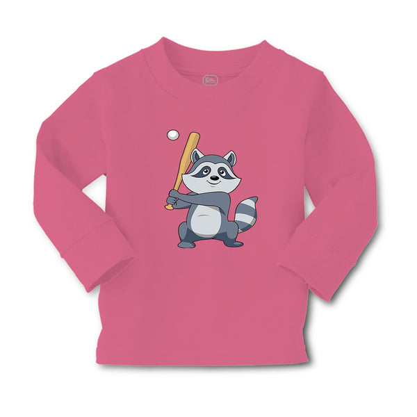 Baby Clothes Raccoon Baseball Player Funny Humor Boy & Girl Clothes Cotton - Cute Rascals