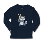 Baby Clothes Raccoon Baseball Player Funny Humor Boy & Girl Clothes Cotton - Cute Rascals