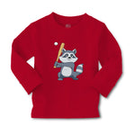 Baby Clothes Raccoon Baseball Player Funny Humor Boy & Girl Clothes Cotton - Cute Rascals