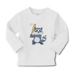 Baby Clothes Raccoon Baseball Player Funny Humor Boy & Girl Clothes Cotton - Cute Rascals