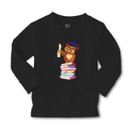 Baby Clothes Owl Professor on Bunch of Books Animals Funny Boy & Girl Clothes - Cute Rascals