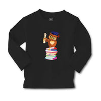 Baby Clothes Owl Professor on Bunch of Books Animals Funny Boy & Girl Clothes - Cute Rascals