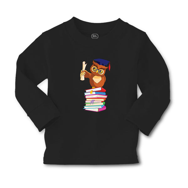 Baby Clothes Owl Professor on Bunch of Books Animals Funny Boy & Girl Clothes - Cute Rascals