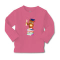 Baby Clothes Owl Professor on Bunch of Books Animals Funny Boy & Girl Clothes