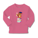 Baby Clothes Owl Professor on Bunch of Books Animals Funny Boy & Girl Clothes - Cute Rascals