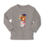 Baby Clothes Owl Professor on Bunch of Books Animals Funny Boy & Girl Clothes - Cute Rascals