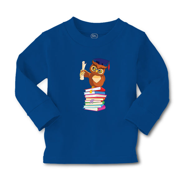 Baby Clothes Owl Professor on Bunch of Books Animals Funny Boy & Girl Clothes - Cute Rascals
