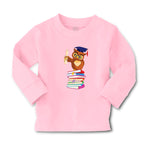 Baby Clothes Owl Professor on Bunch of Books Animals Funny Boy & Girl Clothes - Cute Rascals