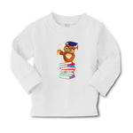 Baby Clothes Owl Professor on Bunch of Books Animals Funny Boy & Girl Clothes - Cute Rascals