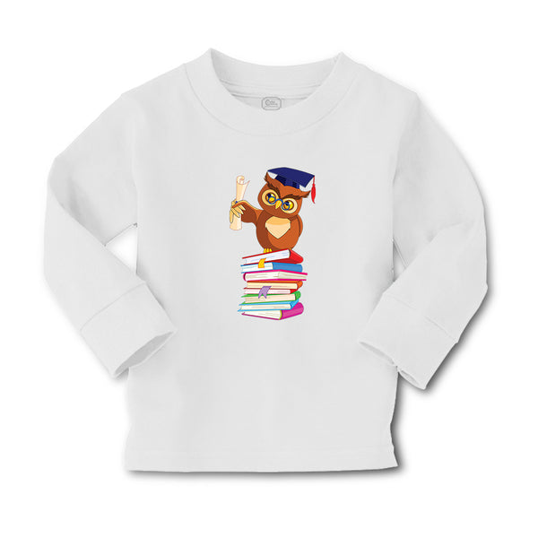 Baby Clothes Owl Professor on Bunch of Books Animals Funny Boy & Girl Clothes - Cute Rascals