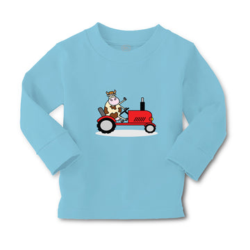 Baby Clothes Cow in Tractor Farm Boy & Girl Clothes Cotton