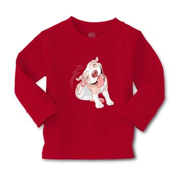 Baby Clothes Pitbull Itching Dog Lover Pet Boy & Girl Clothes Cotton