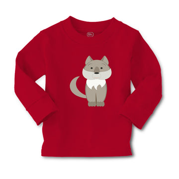 Baby Clothes Wolf Grey Animals Funny Humor Boy & Girl Clothes Cotton