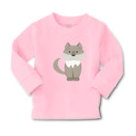 Baby Clothes Wolf Grey Animals Funny Humor Boy & Girl Clothes Cotton - Cute Rascals