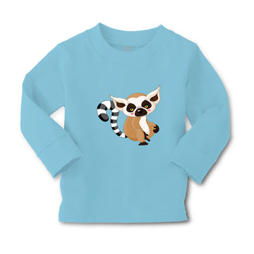 Baby Clothes Lemur Tail in Stripes Funny Humor Boy & Girl Clothes Cotton