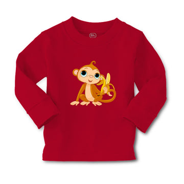 Baby Clothes Baby Monkey with Banana Zoo Funny Boy & Girl Clothes Cotton