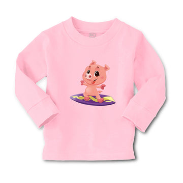 Baby Clothes Pig Surfing Farm Boy & Girl Clothes Cotton