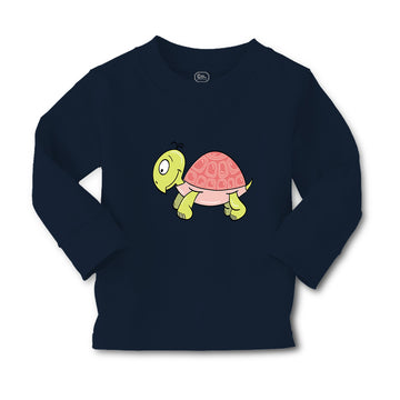 Baby Clothes Turtle Facing Left Animals Funny Humor Boy & Girl Clothes Cotton