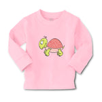 Baby Clothes Turtle Facing Left Animals Funny Humor Boy & Girl Clothes Cotton - Cute Rascals