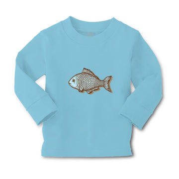 Baby Clothes Fish Blue Dry Animals Ocean Sea Life Boy & Girl Clothes Cotton