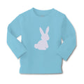 Baby Clothes Easter Bunny Silhouette Light Gray Boy & Girl Clothes Cotton