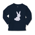 Baby Clothes Easter Bunny Silhouette Light Gray Boy & Girl Clothes Cotton