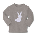 Baby Clothes Easter Bunny Silhouette Light Gray Boy & Girl Clothes Cotton