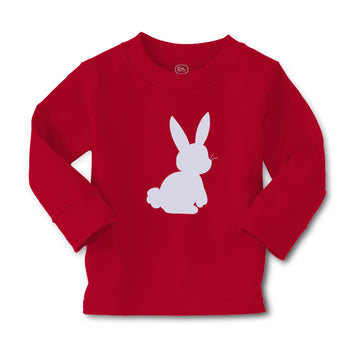Baby Clothes Easter Bunny Silhouette Light Gray Boy & Girl Clothes Cotton