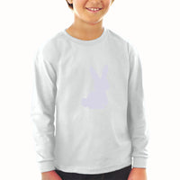 Baby Clothes Easter Bunny Silhouette Light Gray Boy & Girl Clothes Cotton - Cute Rascals