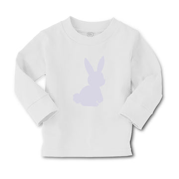 Baby Clothes Easter Bunny Silhouette Light Gray Boy & Girl Clothes Cotton