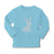 Baby Clothes Easter Bunny Silhouette Light Blue 2 Boy & Girl Clothes Cotton - Cute Rascals